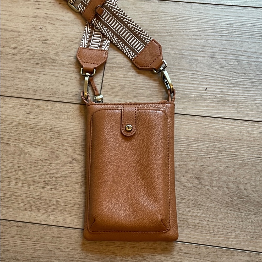 HOBO Tan Leather Crossbody Bag